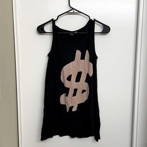 Andy Warhol dollar sign tank top